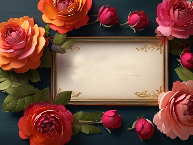 Фото Красивый цветочный дизайн фона пригласительной карточки на свадьбу наилучшего качества реалистичный шаблон баннера