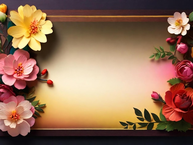 Beautiful floral wedding invitation card background design best quality realistic banner template