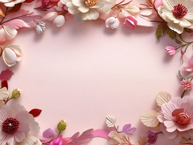 Красивый цветочный дизайн фона пригласительной карточки на свадьбу наилучшего качества реалистичный шаблон баннера