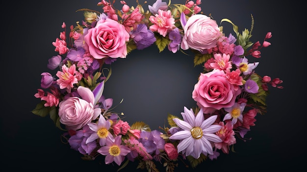 Beautiful Floral Wreath for Celebrations