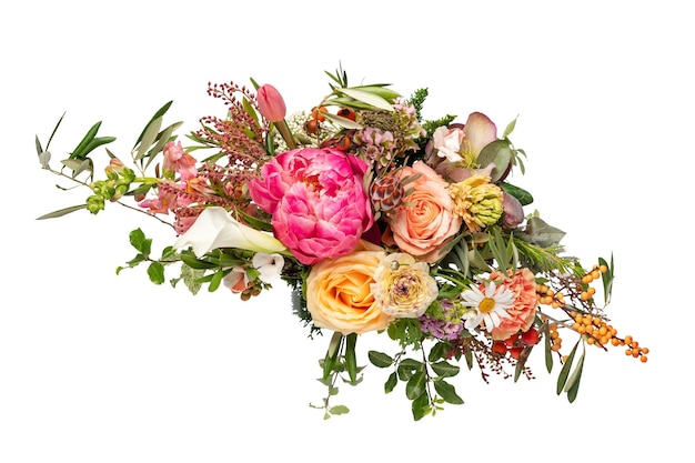 Beautiful flower arrangement png sticker