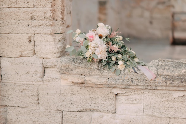 Beautiful flower arrangement for wedding