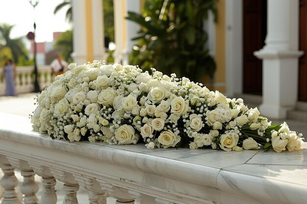 Beautiful flower arrangement for a wedding