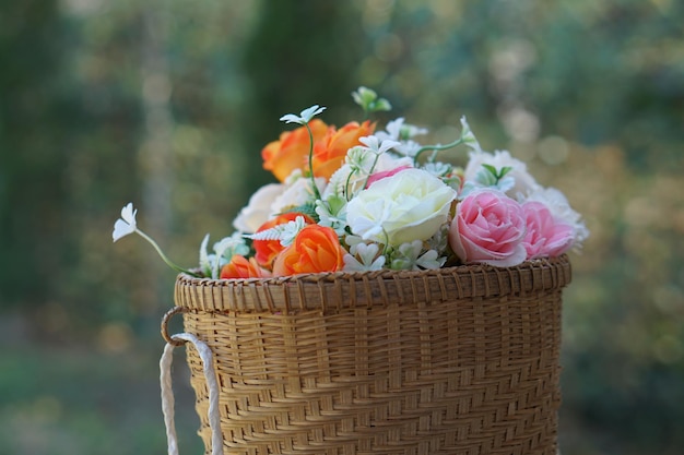 Beautiful flower background on valentines day