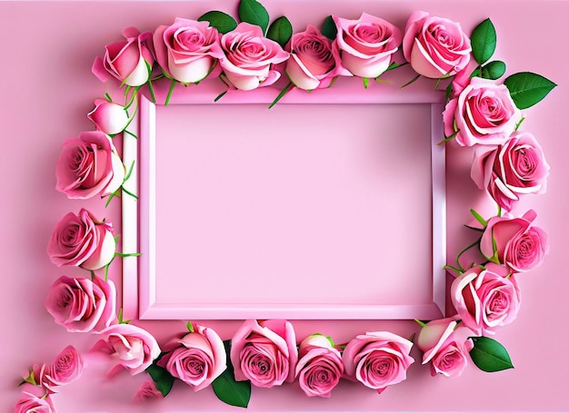 Beautiful flower background with white art board