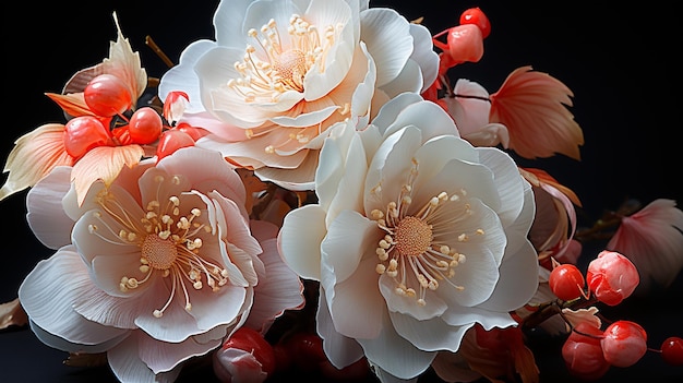 Photo beautiful flower begonia