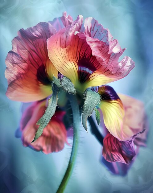 Photo beautiful flower dance flower art generative ai