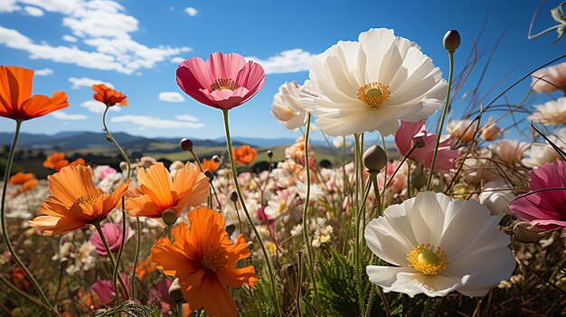 美しい花畑の風景