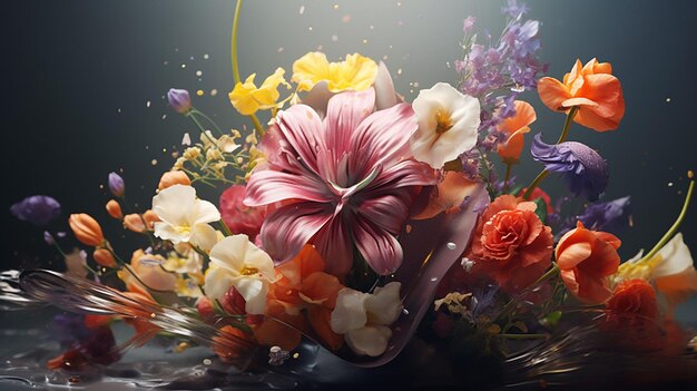 Photo beautiful flower illustration