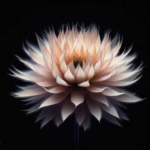 beautiful flower isolated on black background with clipping path close up