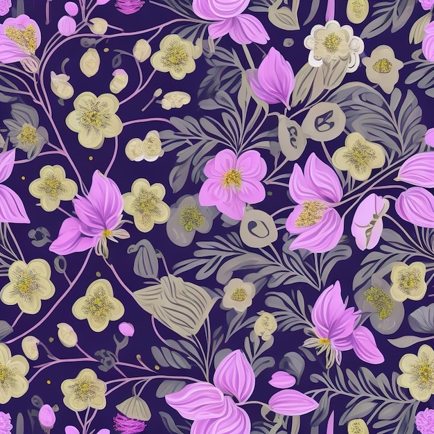 Beautiful flower pattern flowers