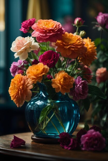 красивый цветок в вазе
