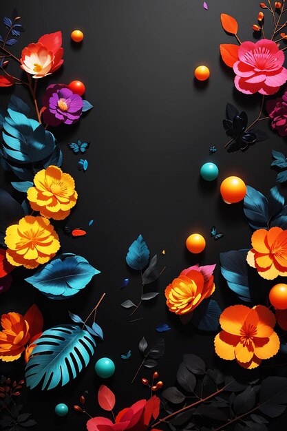 Photo beautiful flower wallpaper ai generated