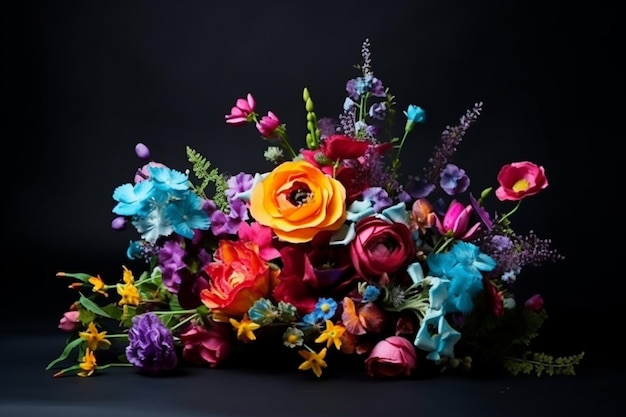 Photo beautiful flowers arrangement