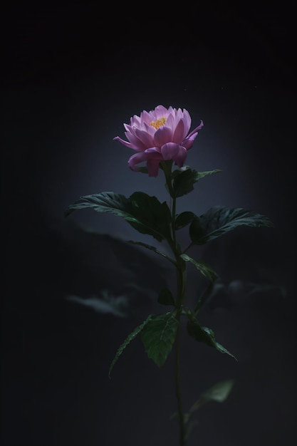 beautiful flowers on a black background