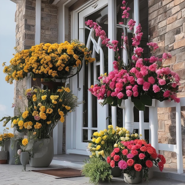 beautiful flowers in the garden