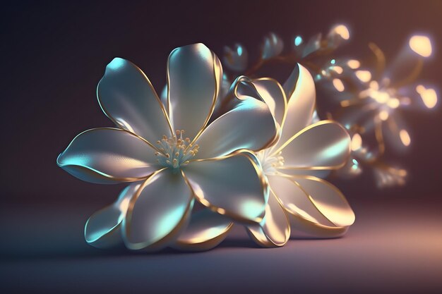 Beautiful Flowers Image Ai generative