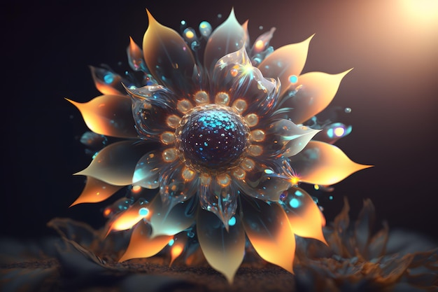 Beautiful Flowers Image Ai generative