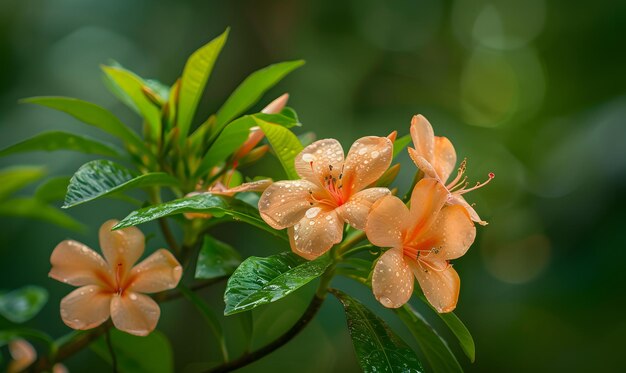 写真 美しい桃色の花が庭にいています