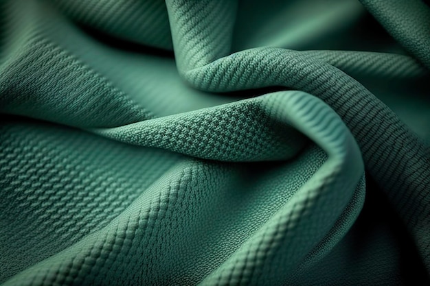 Beautiful folds of jacquard luxury fabric Generative AI