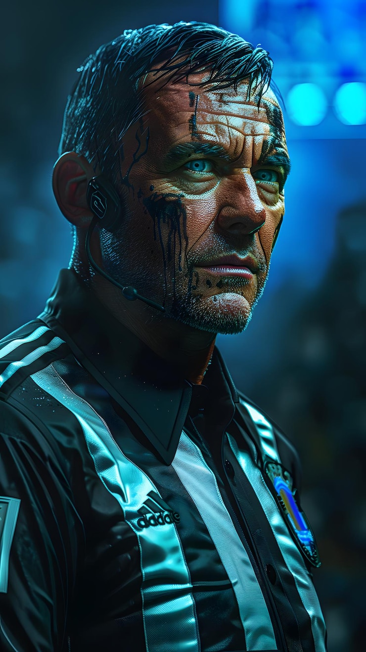 Photo beautiful football referee
