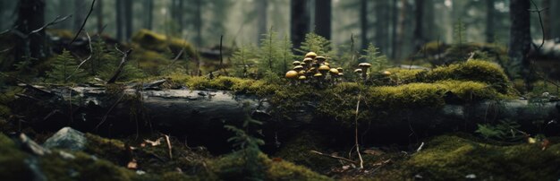 Beautiful forest landscape Generative AI