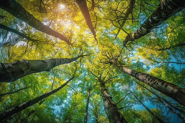 写真 美しい森