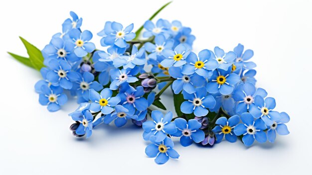 Beautiful ForgetMeNot Shot on white background