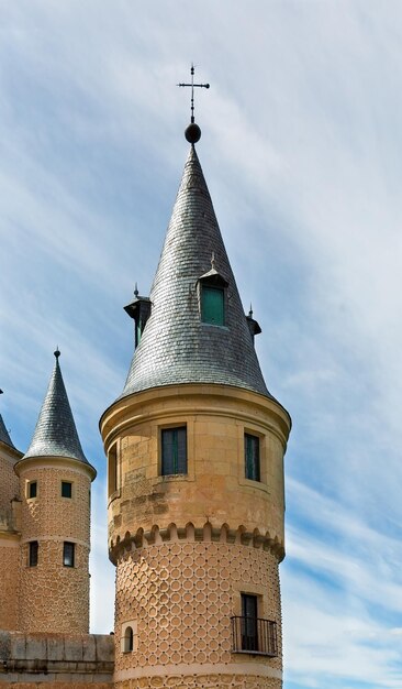 Beautiful fortress Alcazar in Segovia Spain