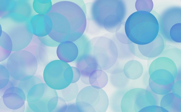 Beautiful frame made of blue circles on a white background