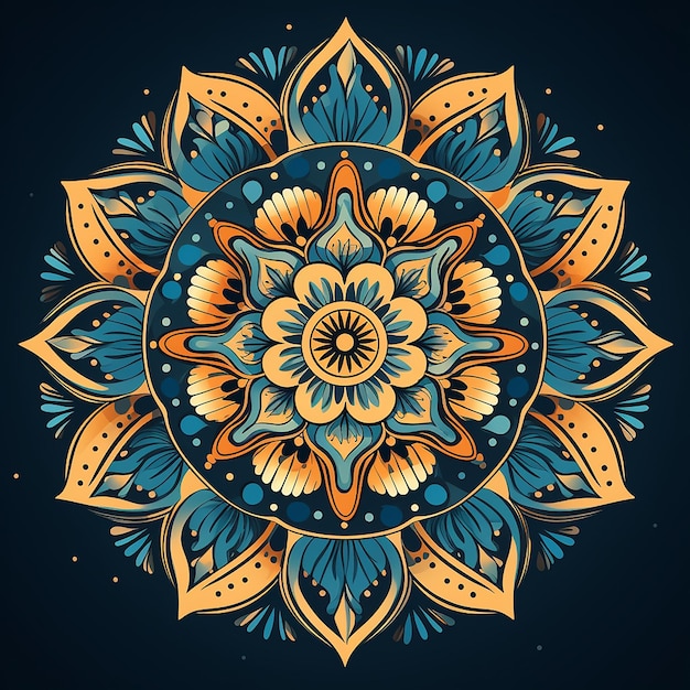 Beautiful free mandala Art illustration