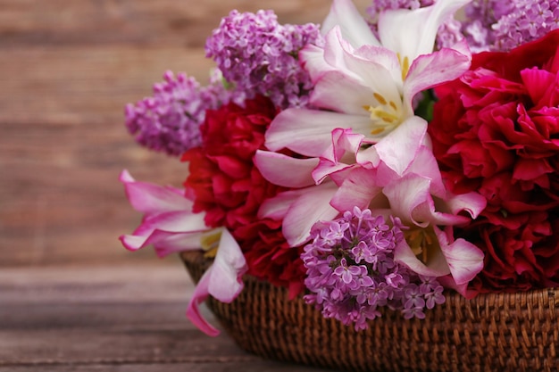 Beautiful fresh bouquet closeup