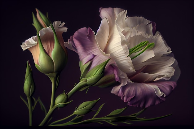 Beautiful and fresh Lisianthus flowers