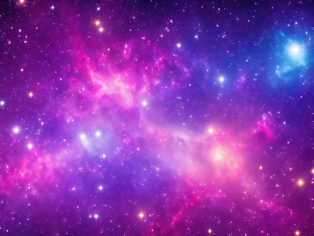 Beautiful galaxy background with nebula cosmos stardust and bright shining stars in universe