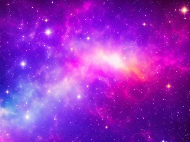 Красивый фон галактики с звездной пылью космоса туманности и яркими сияющими звездами во вселенной