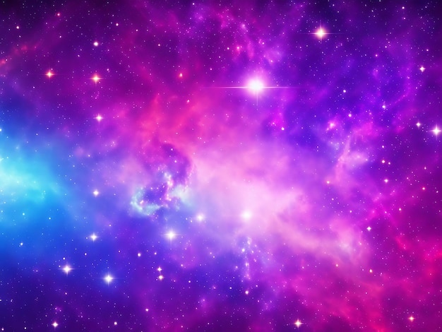 Beautiful galaxy background with nebula cosmos stardust and bright shining stars in universe