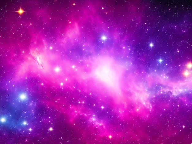 Beautiful galaxy background with nebula cosmos stardust and bright shining stars in universe