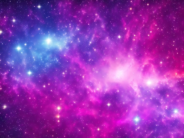 Beautiful galaxy background with nebula cosmos stardust and bright shining stars in universe