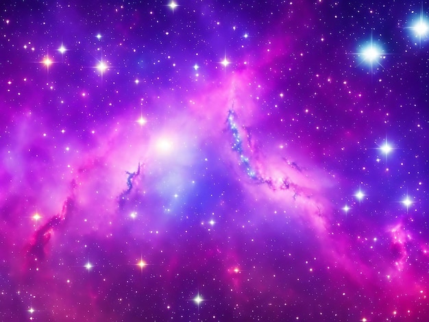 Beautiful galaxy background with nebula cosmos stardust and bright shining stars in universe