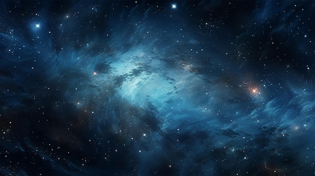 宇宙の星と宇宙塵を持つ美しい銀河の背景