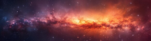 Photo beautiful galaxy wallpaper ai generative