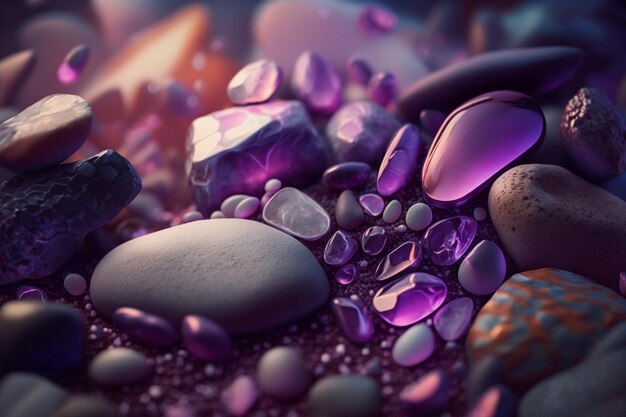 Beautiful Gemstone Image Luxury Crystalls Ai generative