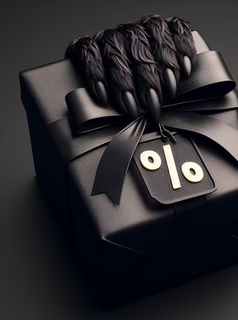 Beautiful Gift Black Box Design with 50 Off and a Monster Surprise