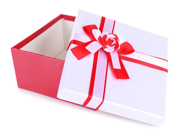 Beautiful gift box isolated on white