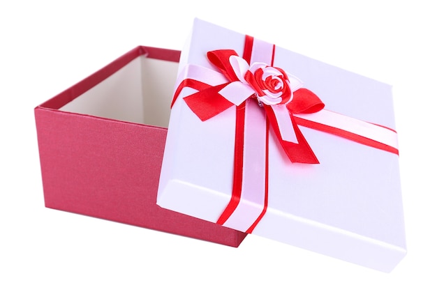 Beautiful gift box isolated on white