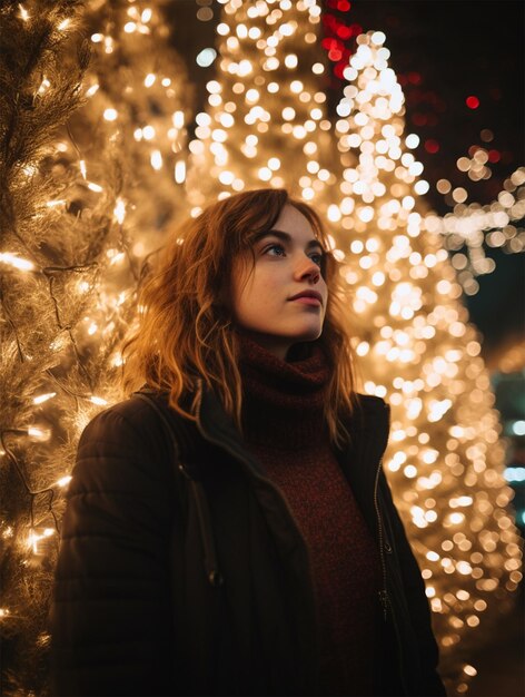 a beautiful girl amidst cosmic mysteries