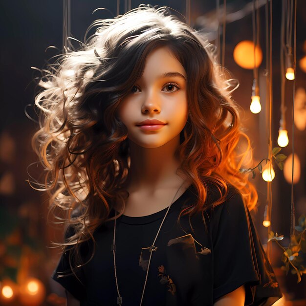 Photo beautiful girl avatar