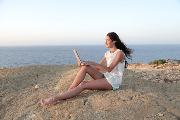 Beautiful girl on the beach