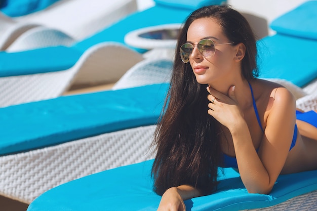 Beautiful girl at the beach