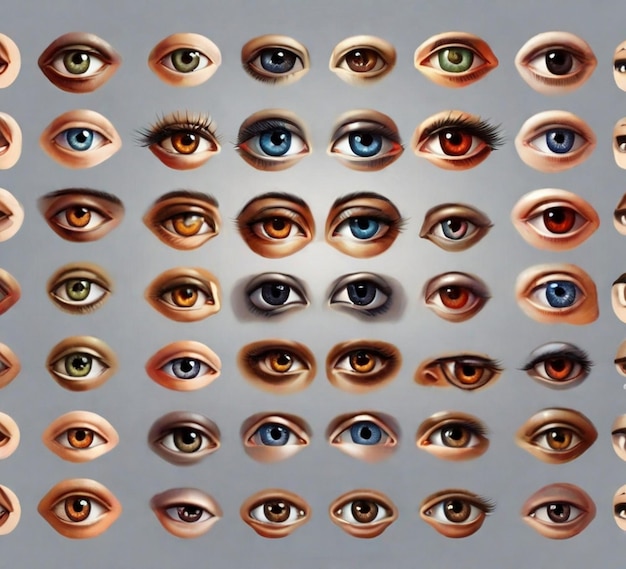 Beautiful girl eye Ai generated